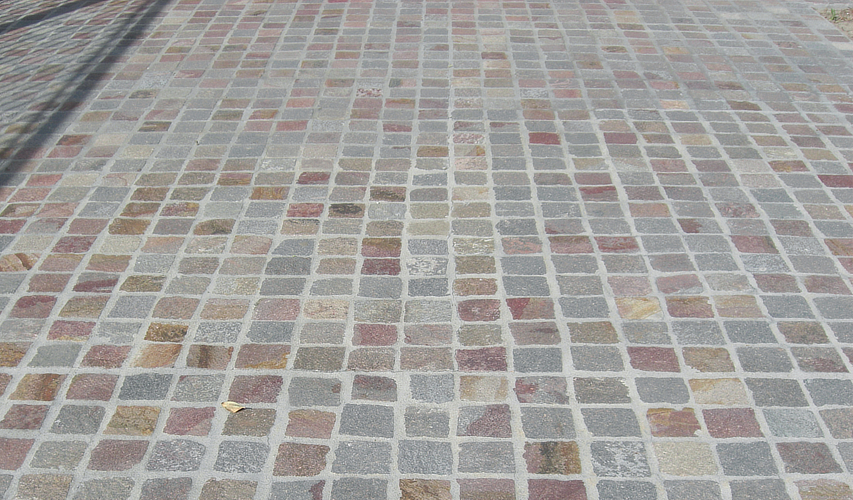 Porphyry cubes with fix size