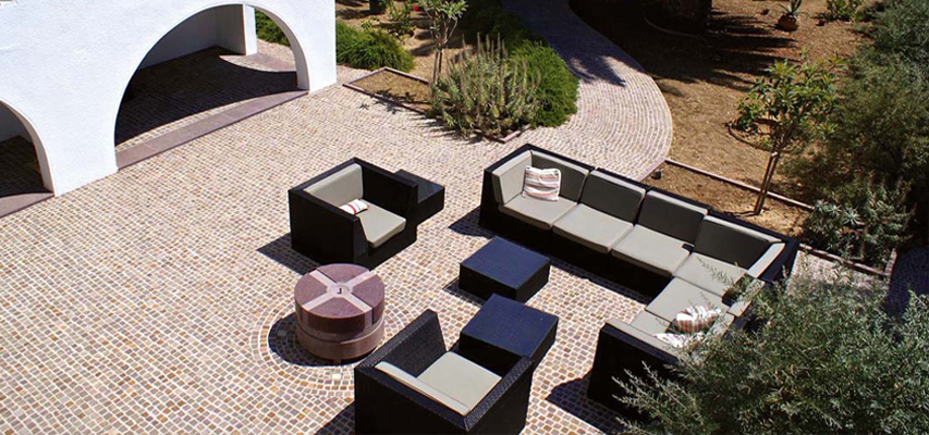 Porphyry for outdoor floors and coverings